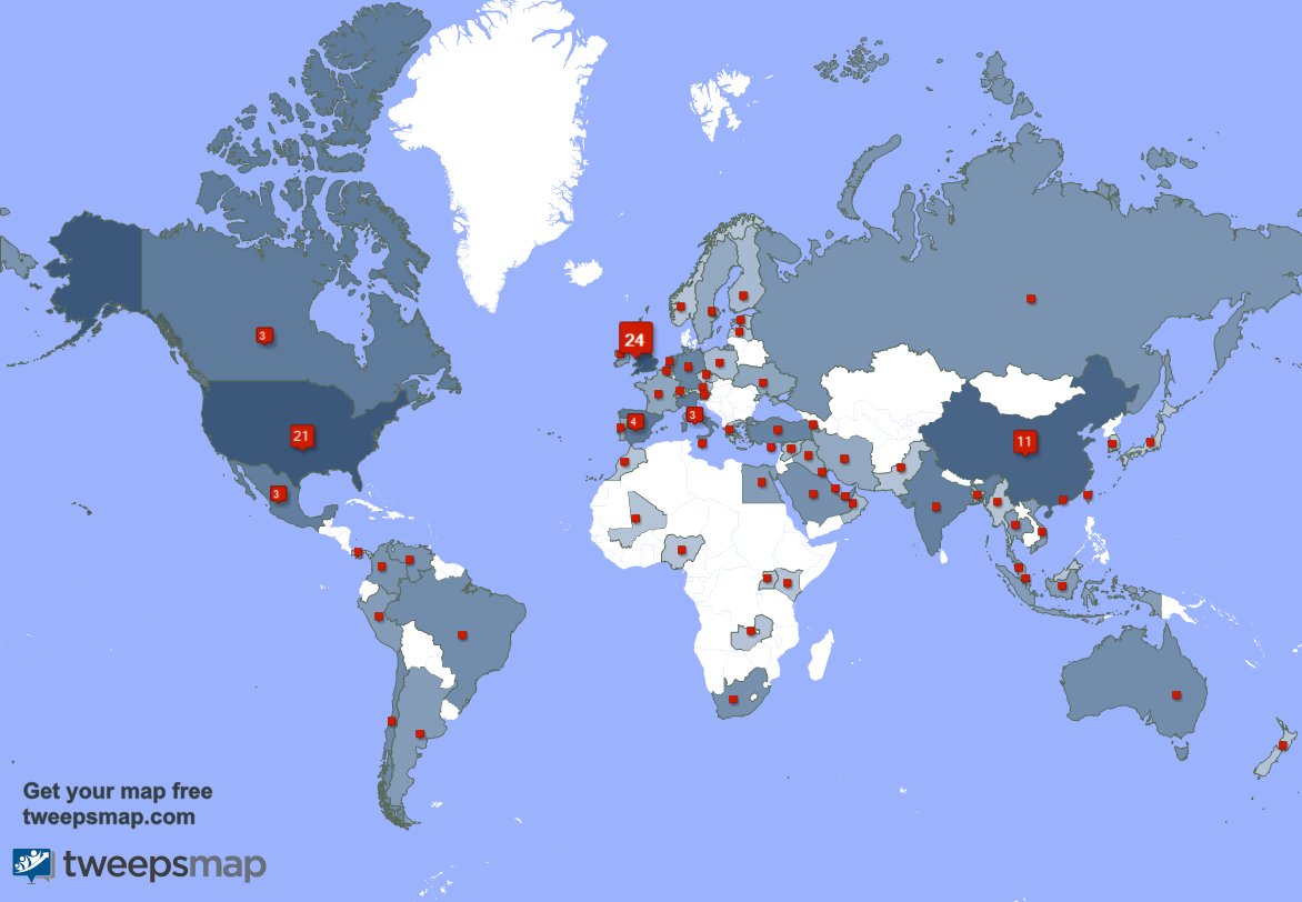 I have 5 new followers from UK., and more last week. See tweepsmap.com/!misiahoists