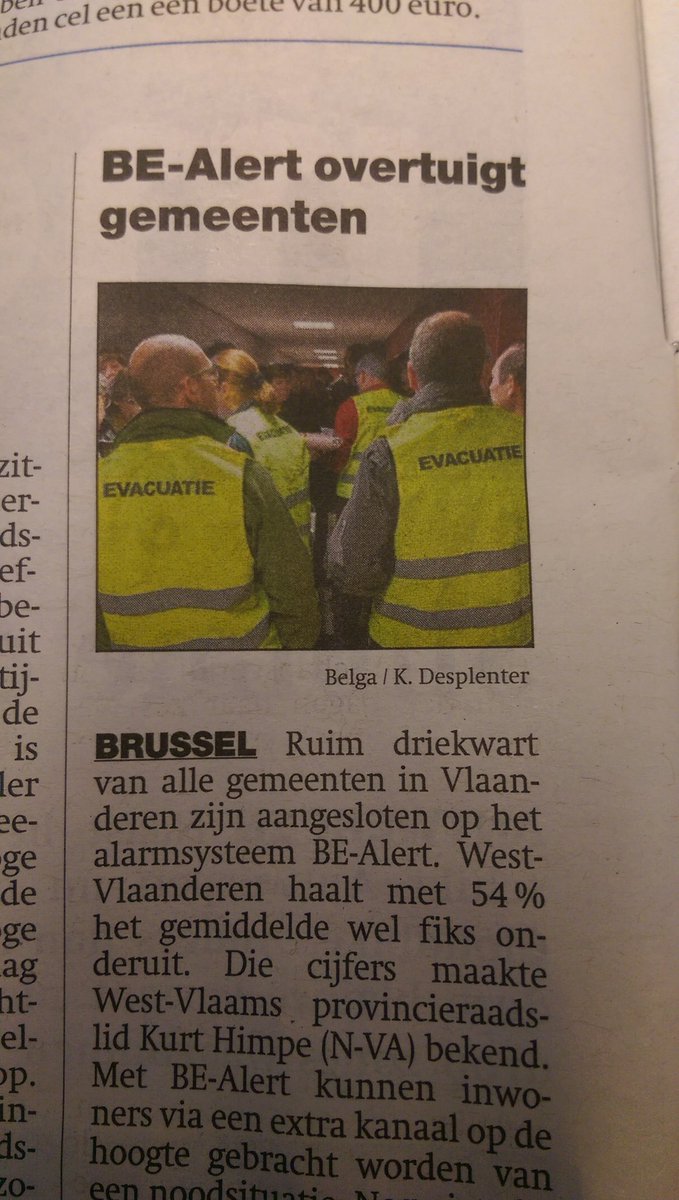 #bealert : omdat verwittiging bij noodsituaties cruciaal kan zijn. Schrijf je in via be-alert.be om berichten te kunnen ontvangen