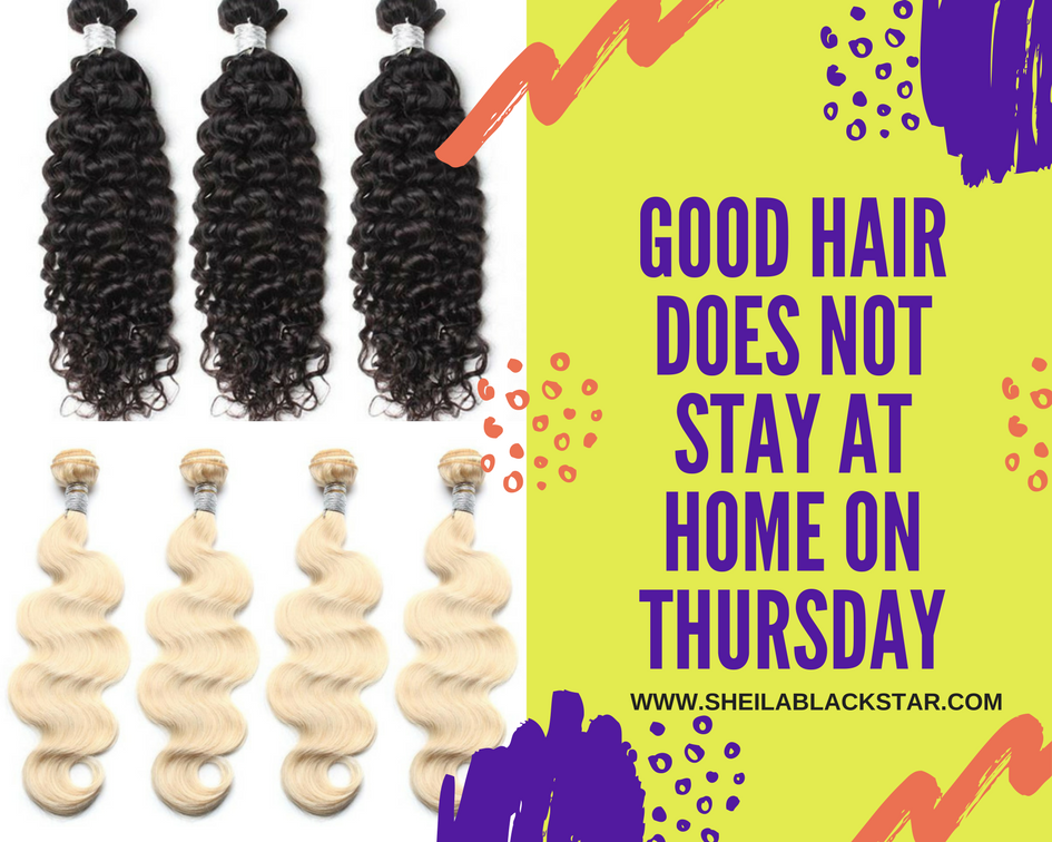Good hair does not stay at home on Thursday.
Shop gorgeous hair bundles today >>> buff.ly/2mjIh7M

#wigs #blondhair #redhair #christmas #newyear #season #fashion #purplehair #violethair #ThursdayThoughts #blackwigs #curlywigs #fulllacewigs #lacefrontwigs #she #luxuryhair
