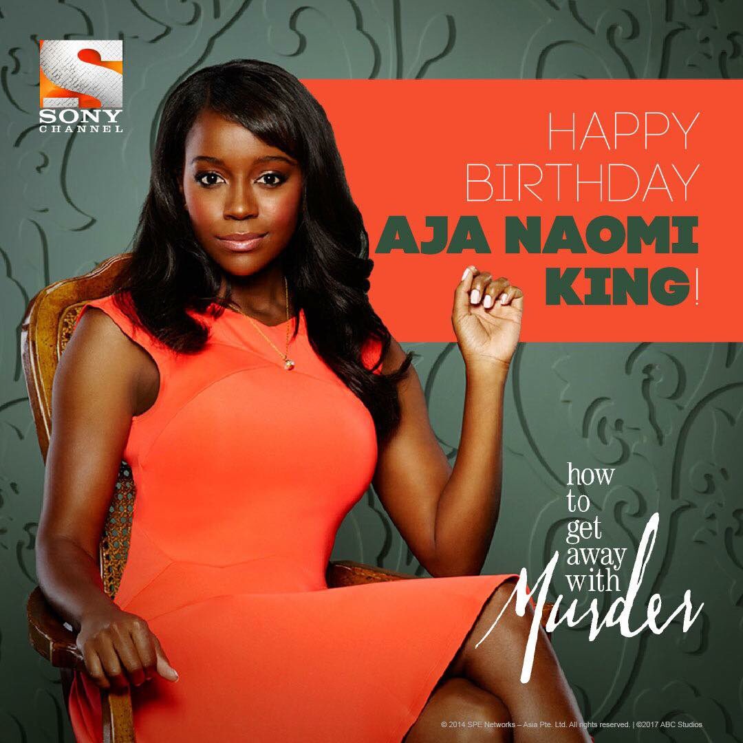 SonyChannelPH's tweet photo. Happy Birthday, @AjaNaomiKing! #HTGAWM https://t.co/O3ZUvZcbop