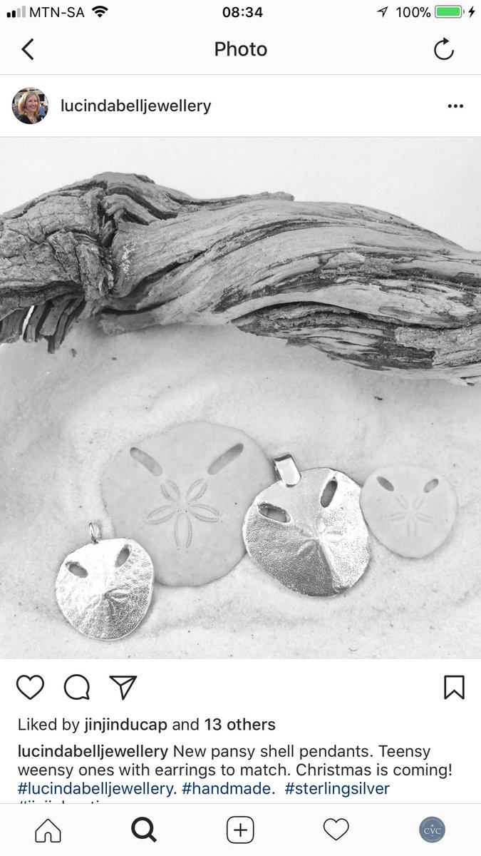 CVCLifestyle's tweet photo. Take the beach home with you with a gorgeous handmade #pansyshell in sterling silver by Lucinda Bell @jinjinducap #buylocalza https://t.co/CTNXknLMKG