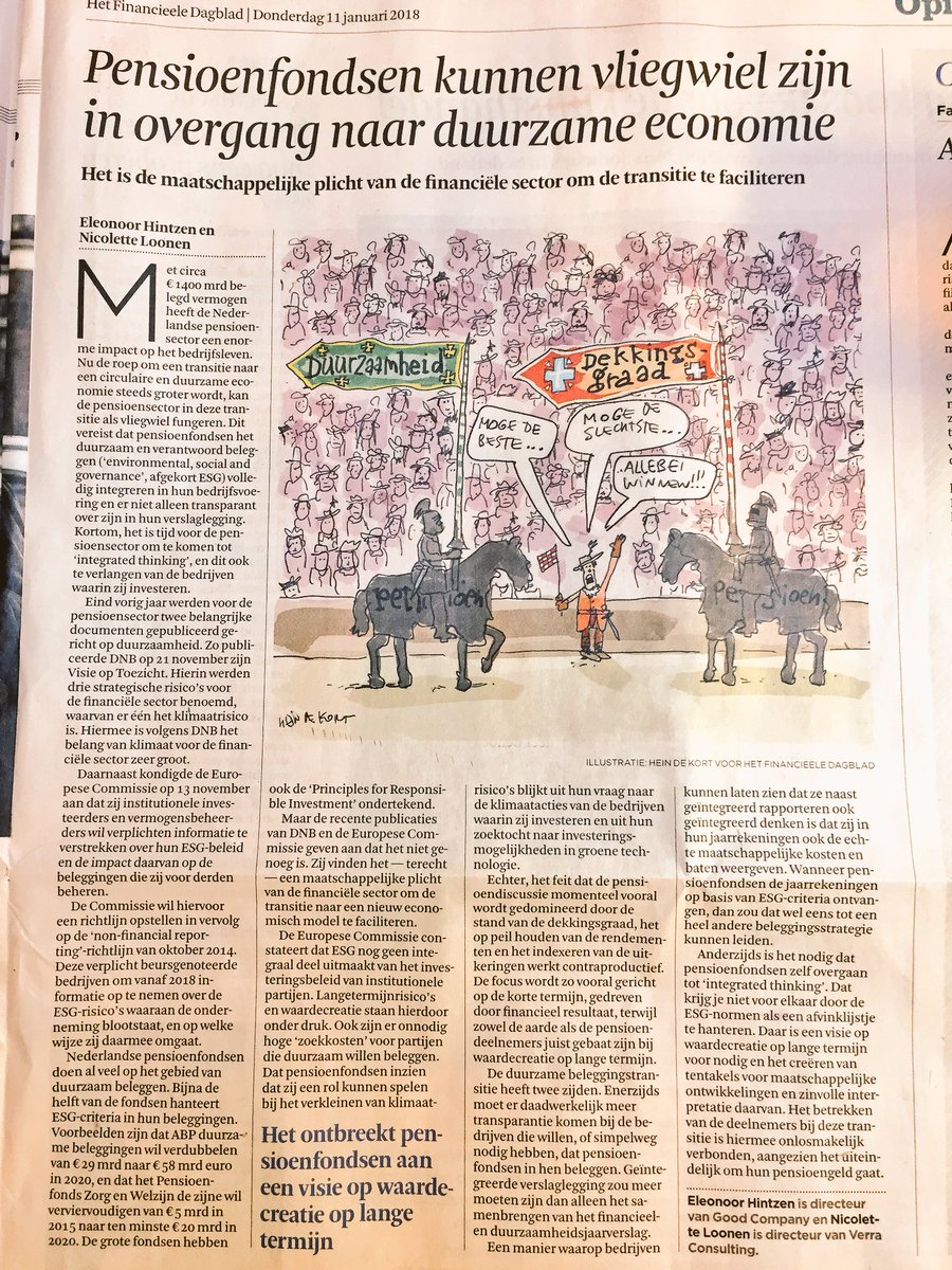 pongtweets's tweet photo. Goed verhaal in @FD_Nieuws over verantwoordelijkheid pensioenfondsen bij aanjagen integraal denken en duurzame transitie bedrijfsleven. Thanks @eleonoorhintzen @_goodcompany en @NicoletteLoonen @verraconsulting https://t.co/T7iLFZ1hiY