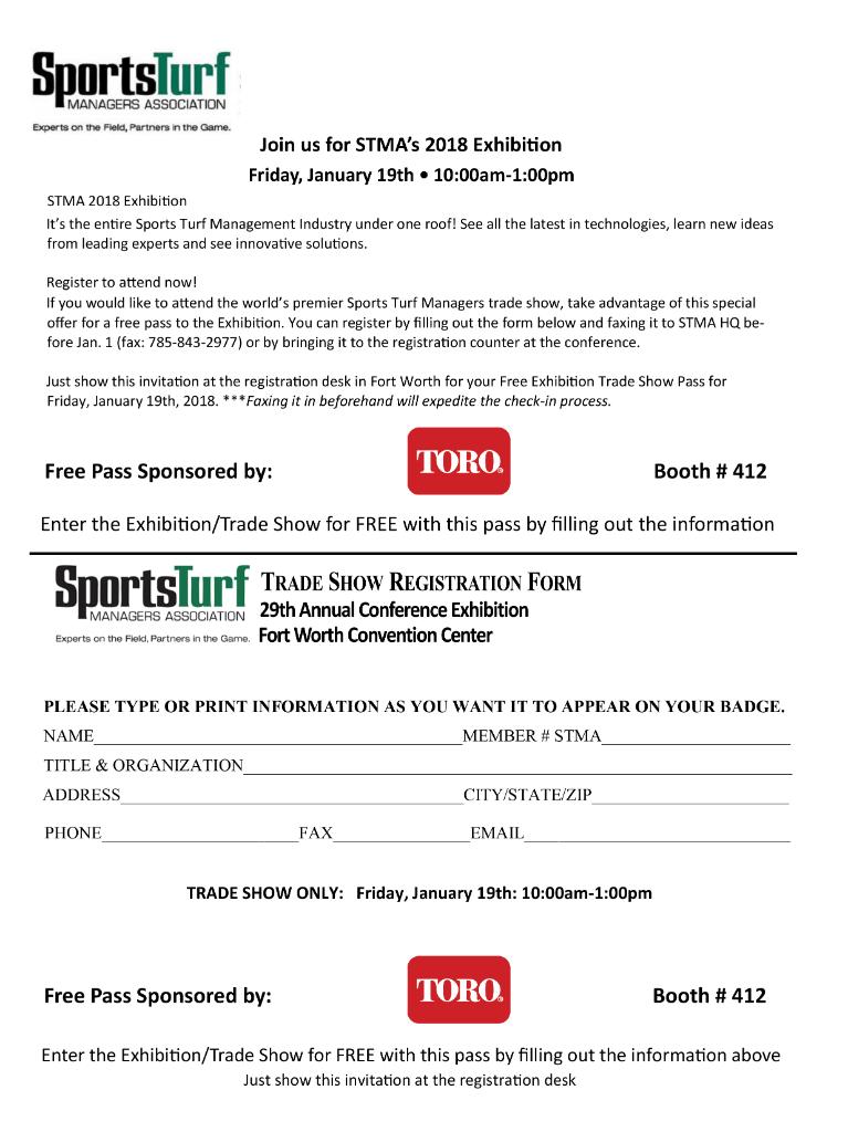 Toro on Twitter "Show this invitation at the registration desk in Fort