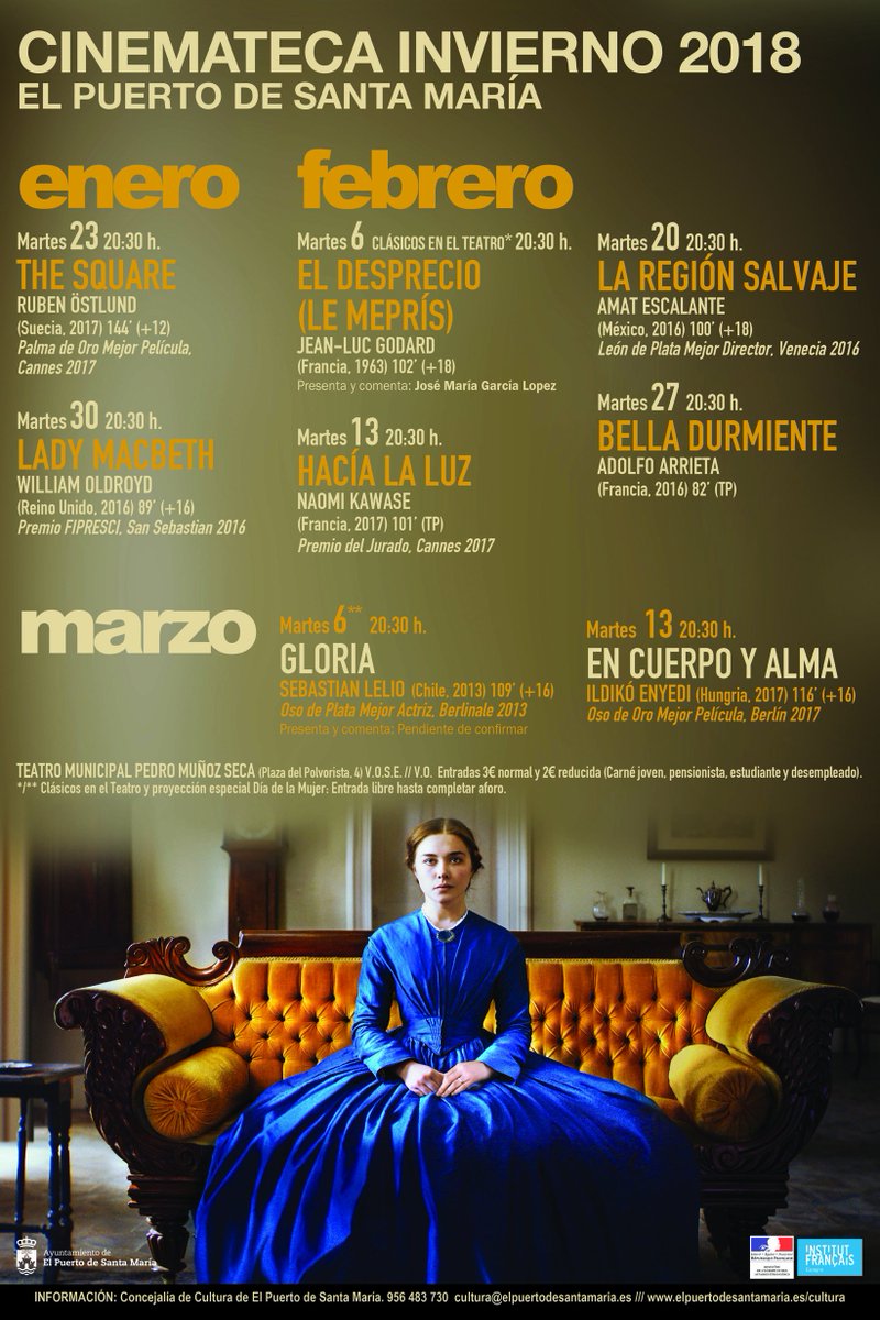 ¿Echabas de menos el cine en VOSE? 😢
¡El próximo 23 de enero regresa la Cinemateca de Invierno! 📽
Consulta toda la programación en elpuer.to/CTKInvi18

#ElPuerto #Cine