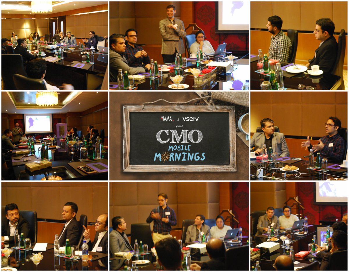 IAMAI (@iamaiforum) on Twitter photo A snapshot of our #CMOMobileMorning breakfast meet with many insightful discussions and networking. Thank you for attending CMOs! <a href="/Vserv/">Vserv AudiencePro</a>
<a href="/shefalikhalsa/">Shefali</a> <a href="/manidube/">Manish Dubey</a> <a href="/KaushikC/">Kaushik Chakraborty</a> <a href="/sachinuppal/">SachinUppal</a> <a href="/amytsawant/">Amit Sawant</a> <a href="/DippakKhurana/">Dippak Khurana</a> <a href="/nadeeshr/">Nadeesh Ramachandran</a> #AlinioMascarenhas & #SidharthShakdher. A snapshot of our #CMOMobileMorning breakfast meet with many insightful discussions and networking. Thank you for attending CMOs! <a href="/Vserv/">Vserv AudiencePro</a>
<a href="/shefalikhalsa/">Shefali</a> <a href="/manidube/">Manish Dubey</a> <a href="/KaushikC/">Kaushik Chakraborty</a> <a href="/sachinuppal/">SachinUppal</a> <a href="/amytsawant/">Amit Sawant</a> <a href="/DippakKhurana/">Dippak Khurana</a> <a href="/nadeeshr/">Nadeesh Ramachandran</a> #AlinioMascarenhas & #SidharthShakdher.