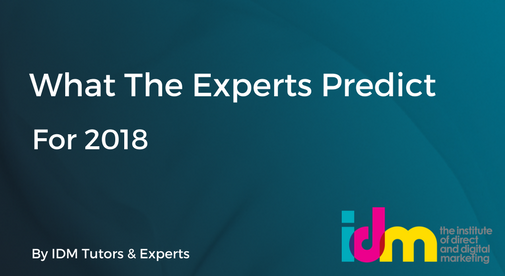 theidm's tweet photo. As the dust starts to settle on the New Year, what trends will be taking the #DigitalMarketing world by storm in 2018? Our dedicated tutors &amp; experts have made some predictions... https://t.co/XYqm5NCmsI https://t.co/JUvRrarNIc