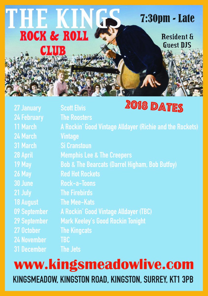 rg_vintage's tweet photo. dates for 2018....  diaries out! https://t.co/VI3xVq9CAI