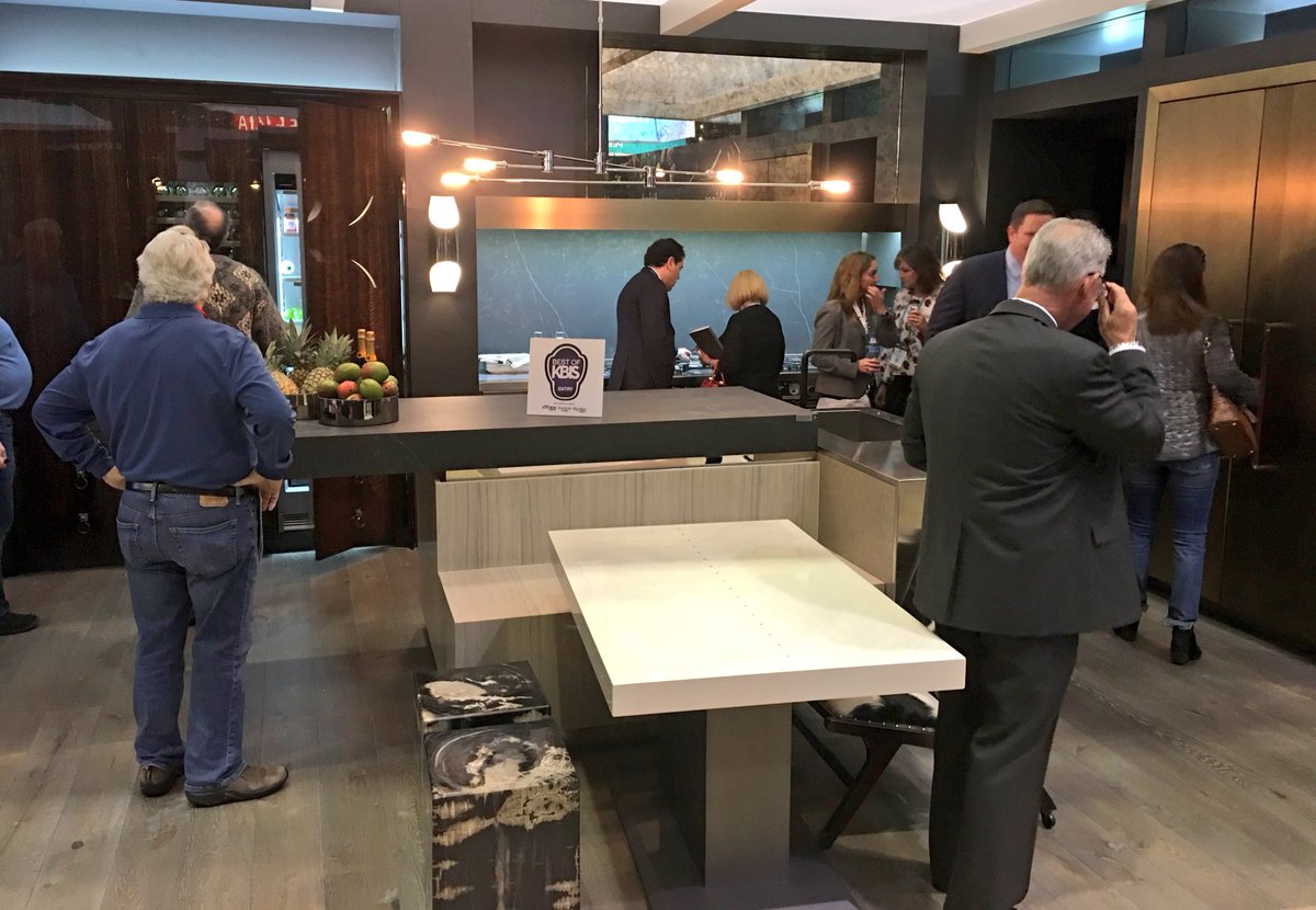 LiebherrHomeUS's tweet photo. All good things must come to an end! Today is your last chance to see #CoolingRedefined at @KBIS.
Introducing Monolith, a monumental advance in refrigeration.
Discover it in @RichardA2Z’s Monolith Inception Kitchen at the Liebherr booth W2171. #KBIS2018 https://t.co/1f4ZuMUouc