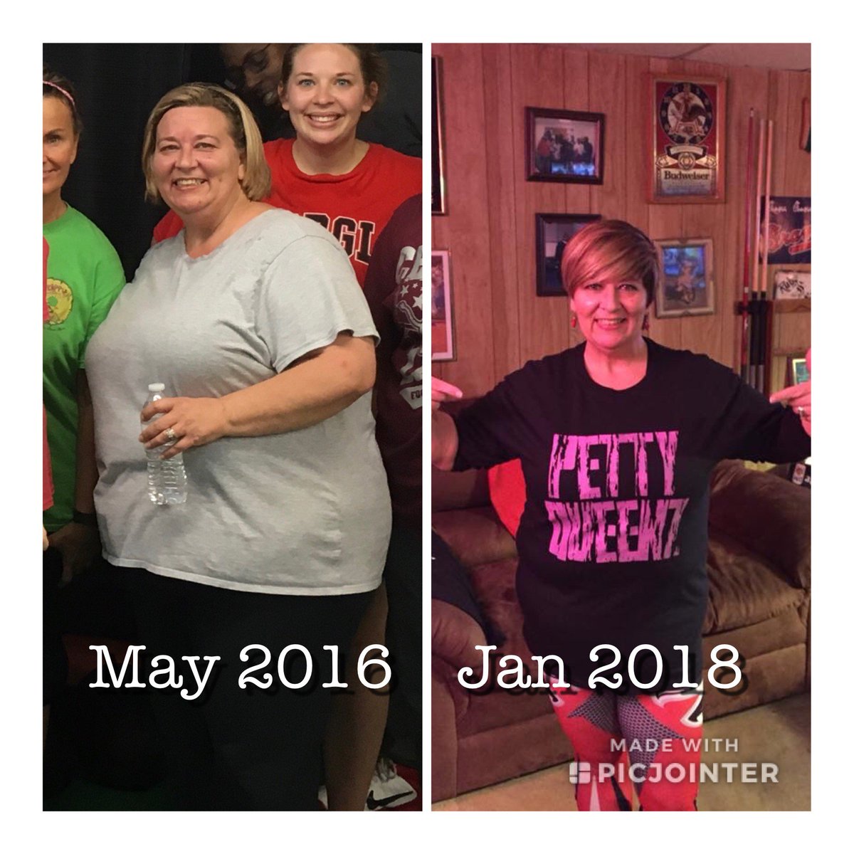 Girlbowlerga's tweet photo. Hard work and a healthy lifestyle, not surgery and pills.  #Down100 #AnchorStrong https://t.co/qzVERychtq