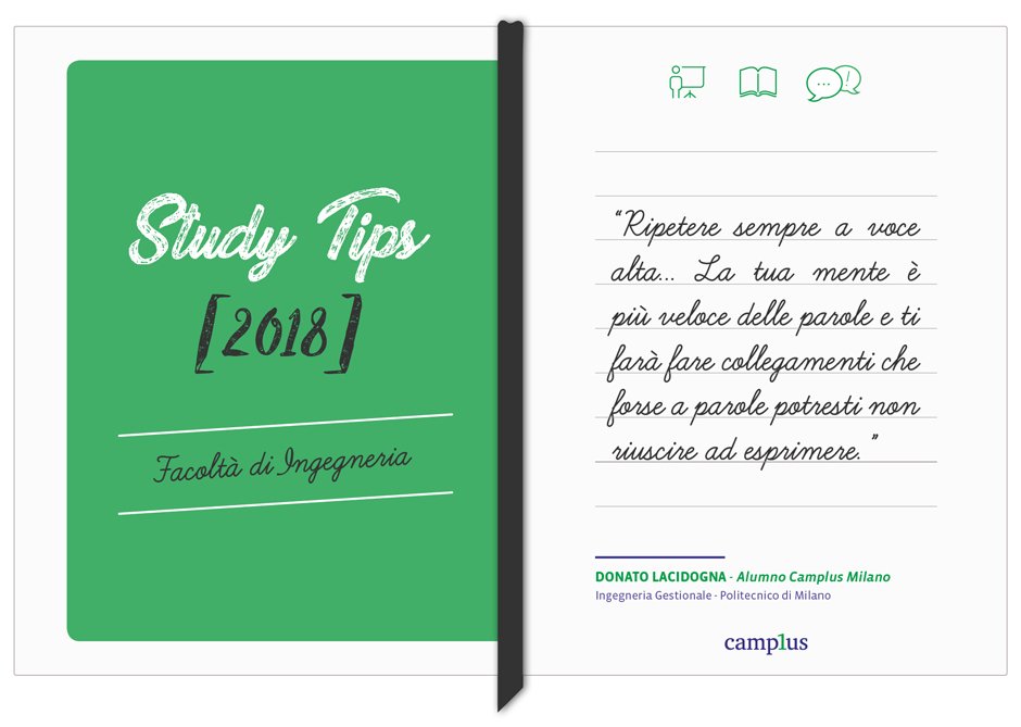 campluslife's tweet photo. "Ripetere sempre a voce alta, la tua mente è più veloce delle parole e ti farà fare collegamenti che forse a parole potresti non riuscire ad esprimere" Leggi gli #StudyTips dei nostri Alumni! #study #università #sessioneesami https://t.co/KWLMAdVcFK https://t.co/0mDoreU9Yp