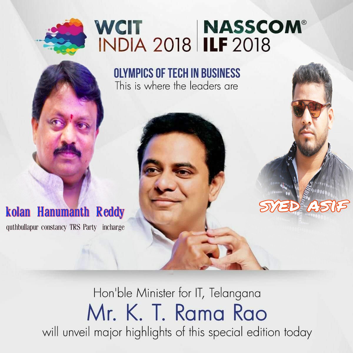 Image result for nasscom president & KTR