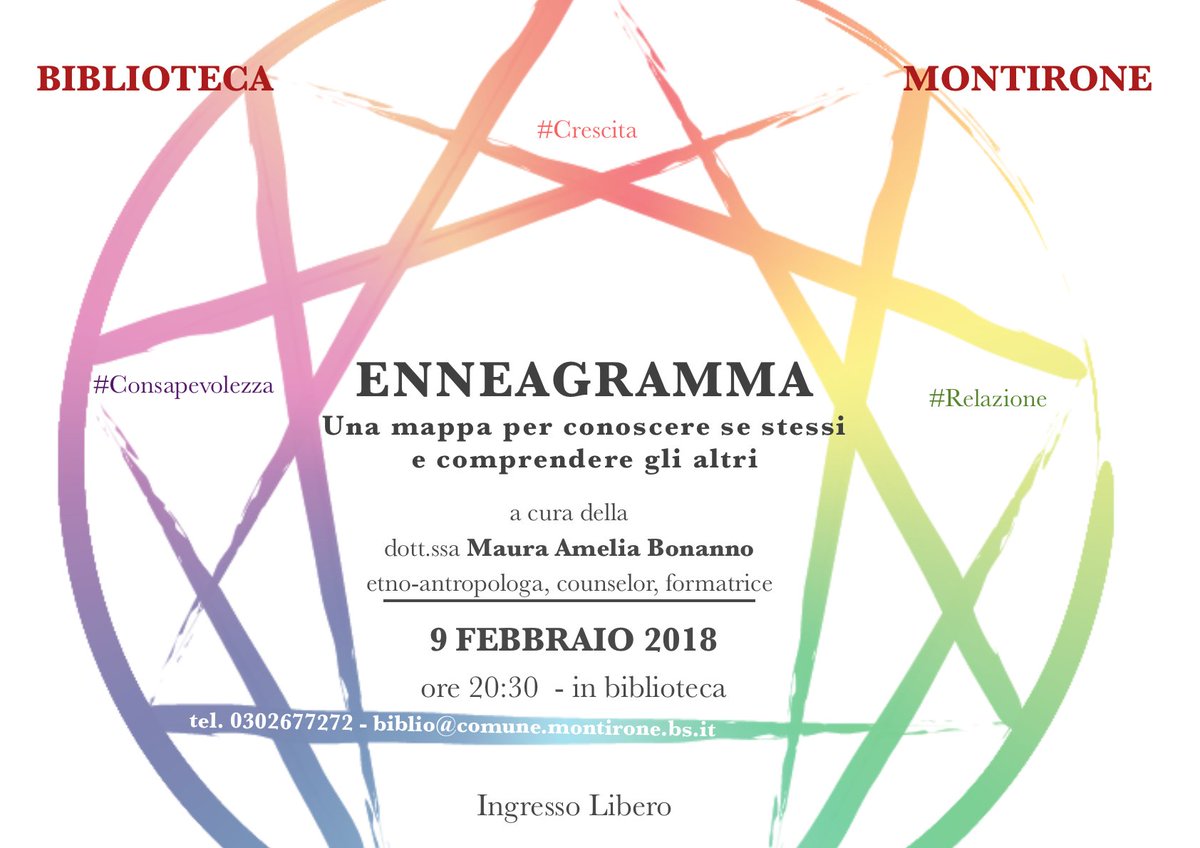Biblioteca montirone on twitter: 1simbolo geometrico, 9 parti, 9 ... Tipi di personalità
