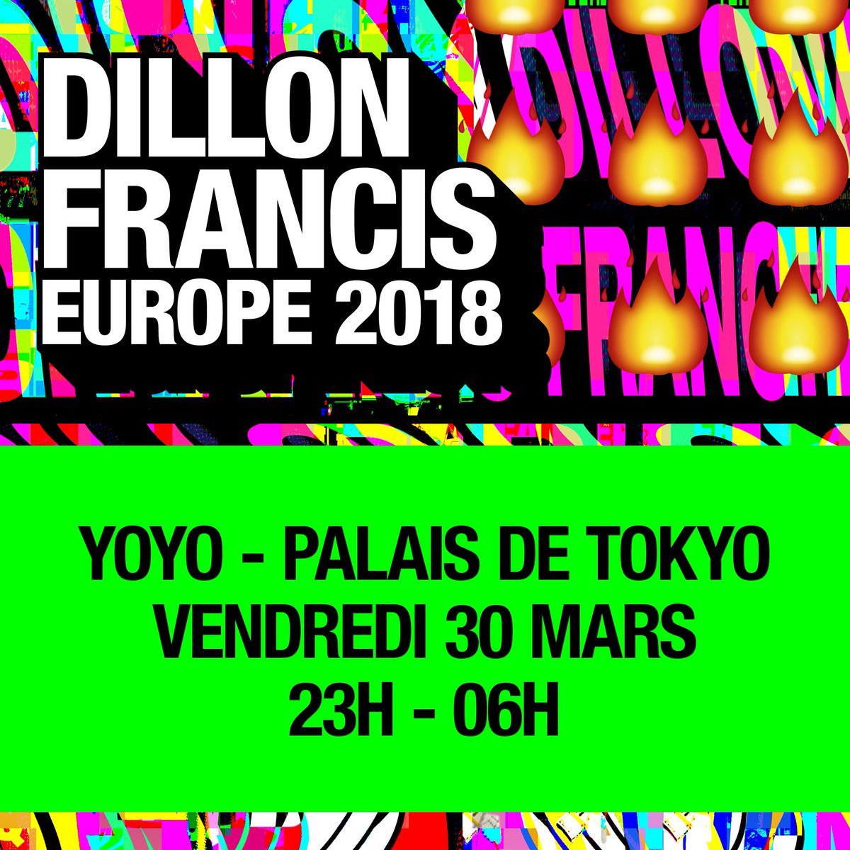 .<a href="/DILLONFRANCIS/">dillonfrancis</a> de retour en France fin mars ! Il sera au <a href="/YOYOPalaisTokyo/">YoYo Palais de Tokyo</a> à #Paris le 30 mars 
cc <a href="/AlloFloride/">Allo Floride</a> <a href="/ch___paris/">Agenda Paris</a>