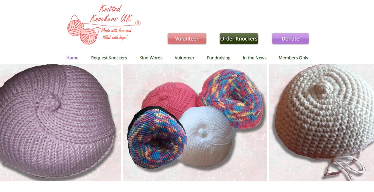 Many women undergo breast surgery and then need a prosthetic to help lead a normal life. That’s where the charity Knitted Knockers comes in and is able to bring together expert knitters who can make prosthetic breasts from yarn youtu.be/kyiZ3u5F-ds 

kkukciowix.com
