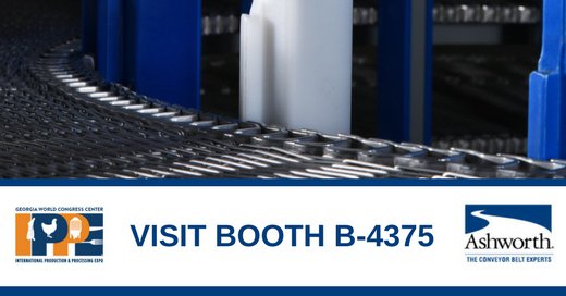 PosiDriveSpiral's tweet photo. Production &amp; Processing Expo? So are we! Visit us at booth B-4375 to check out our NEW PosiDrive Spiral™. We look forward to seeing you there!

Learn more about Ashworth. at https://t.co/IYSbiVEPis | #ippe2018 #ashworthbrosinc #conveyorbelting https://t.co/2NdVjLTidx