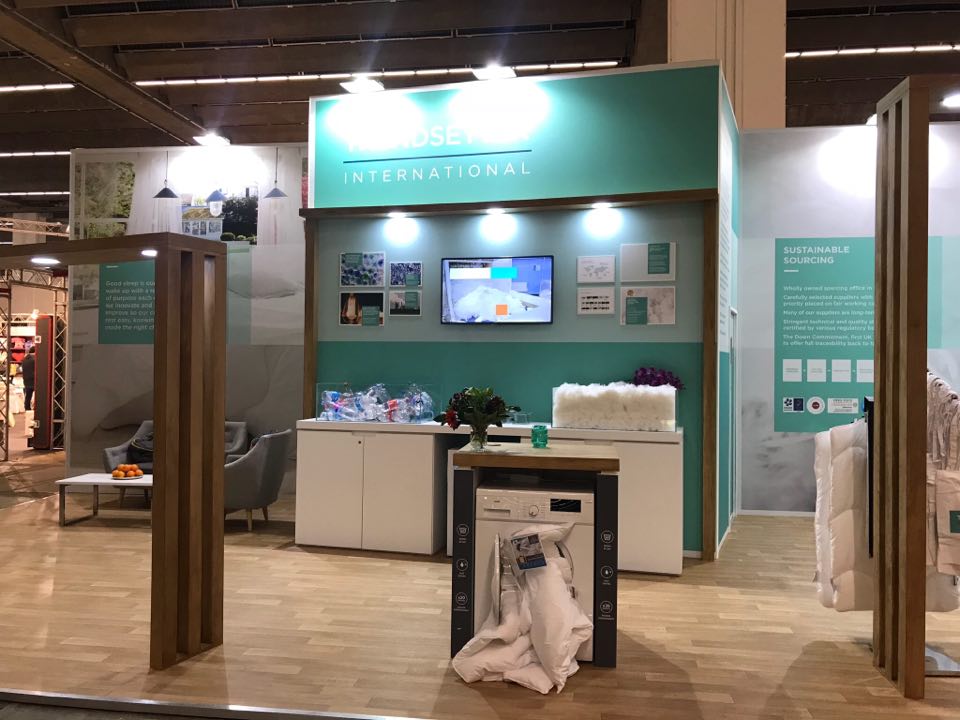 FineBeddingCo's tweet photo. Our beautiful new stand at Heimtextil International. Showcasing our innovation, expertise and solution based ideas, as well as reflecting our environmental approach and brand purpose, Come see us in Hall 8.0, Stand F46 https://t.co/rBcnIVz7AH #heimtextil #thefinebeddingcompany https://t.co/zJVbRRnfLT