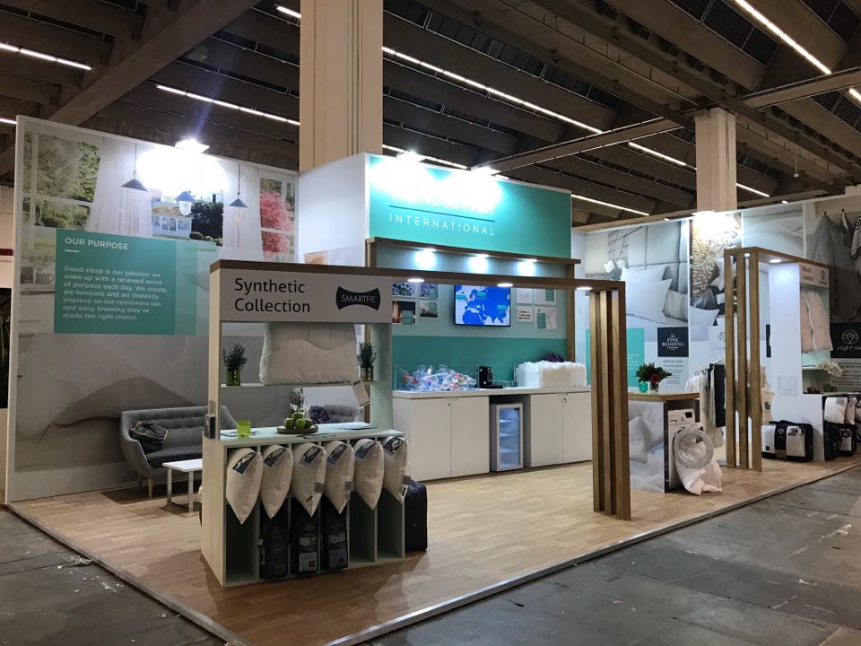 FineBeddingCo's tweet photo. Our beautiful new stand at Heimtextil International. Showcasing our innovation, expertise and solution based ideas, as well as reflecting our environmental approach and brand purpose, Come see us in Hall 8.0, Stand F46 https://t.co/rBcnIVz7AH #heimtextil #thefinebeddingcompany https://t.co/zJVbRRnfLT