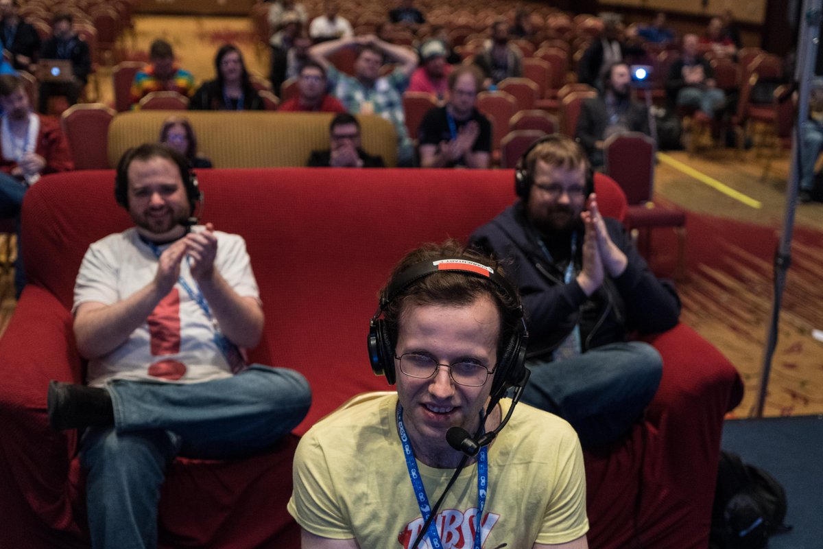 GamesDoneQuick's tweet photo. @garbanzcurity at the start of his #BubsyII run! https://t.co/ilsyM47DDG