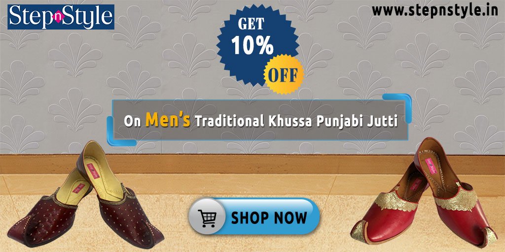 stepnstyleindia's tweet photo. Shop from the #exclusive_range of #men's stylish and trendy #jutti_collection online at #Stepnstyle.in and #Save 10% off your purchase. ✯Free Shipping ✯COD Available ✯Step with Style. https://t.co/HN5w7mx7ff