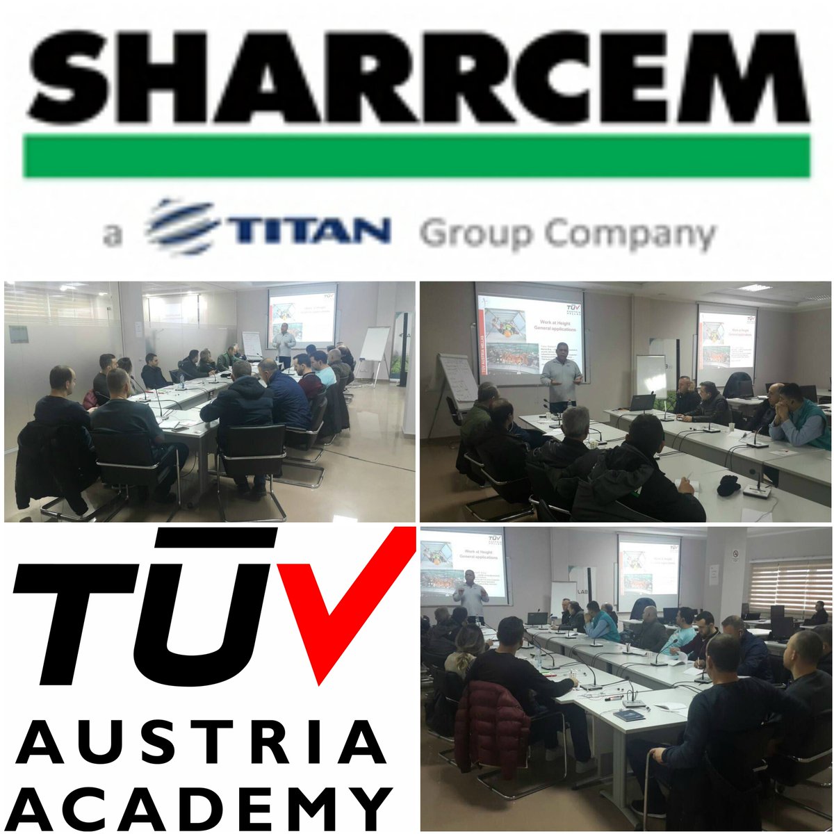 TuvAustriaAL's tweet photo. #TÜV_AUSTRIA_ACADEMY has completed successfully the 3-day #training #Work_at_Height & #Fall_Protection” in Sharrcem-Titan Cement company in #Kosovo. https://t.co/eCCKh613yx