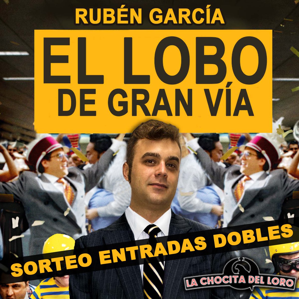 rubengarcia1983's tweet photo. SORTEO 2 ENTRADAS DOBLES
#Sabado @chocitadelloro 
@Granviademadrid #MADRID
HAZ RT &amp; SÍGUEME https://t.co/e6XKQnlWYs