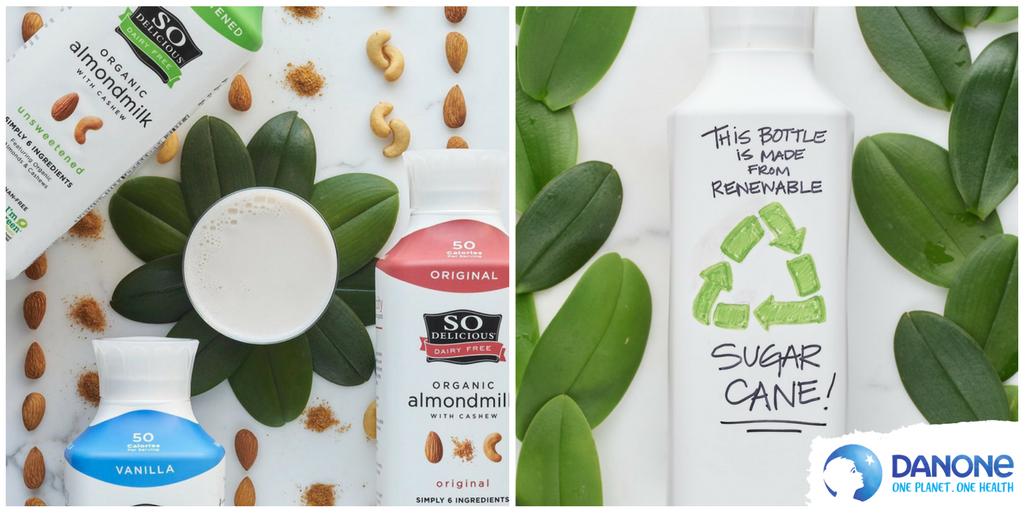 EmmanuelFaber's tweet photo. The Alimentation Revolution in action: our U.S. brand So Delicious just launched an organic almondmilk like no other: delicious and packaged in a recyclable sugarcane-based bottle. Great job teams! #OnePlanetOneHealth https://t.co/gkbVPWipbv