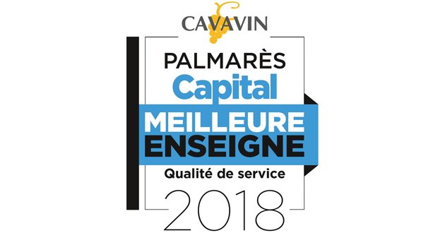 CAVAVIN bénéficie du label Capital "Meilleure Enseigne 2018" qui souligne l'excellence de ses services auprès de ses clients, collaborateurs et partenaires.
Un grand bravo à tous nos cavistes !