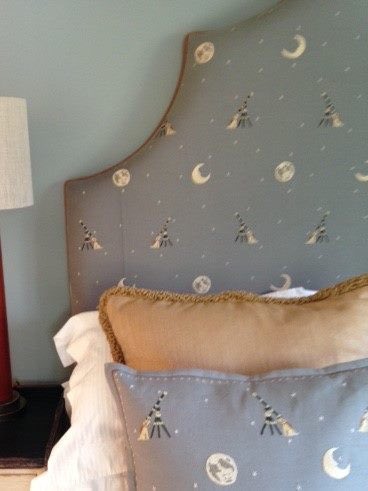 Lovely bespoke headboard with matching #softfurnishings. Special finish for a special little one.
#interiordesign #interiorstyling #fabric  #colour #pattern #texture #bedroom #furniture #upholstery #interiordecoration #jojobradleyinteriors