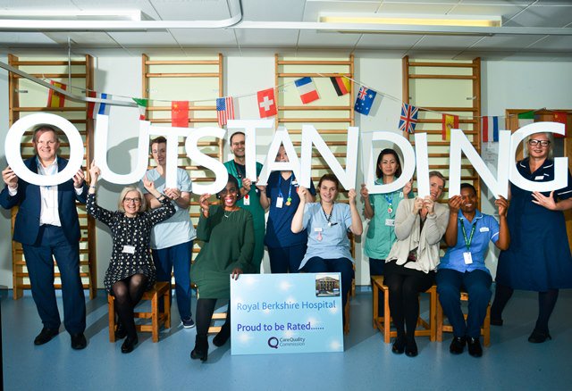 Royal Berkshire Hospital is proud to be rated #outstanding in their latest #CQC inspection report. The results are a testament to the dedication of all the staff who work to deliver outstanding, safe and compassionate care every day bit.ly/2FmUt0m