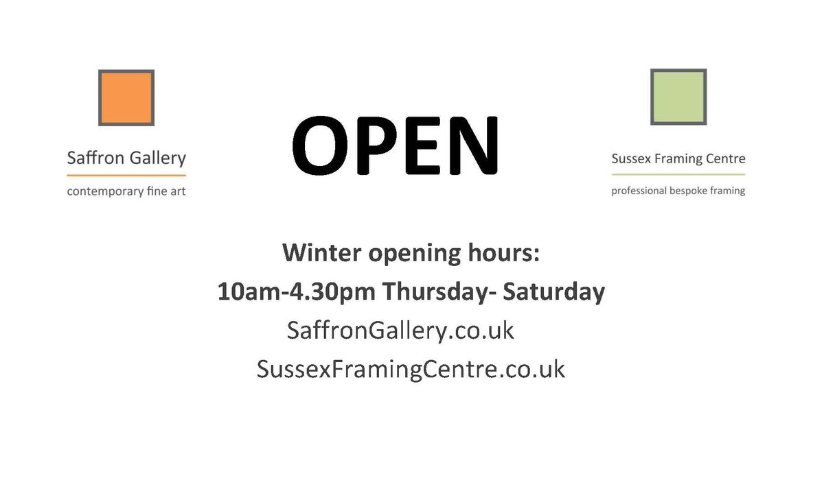 We're back in the saddle today after our winter break. We're now operating our winter hours in #EastGrinstead, open Thurs-Sat, 10am-4.30pm. #Battle remains Mon-Sat 10am-5.00pm.