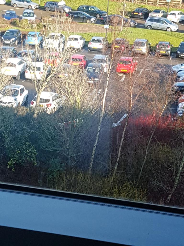 kat_jay_ben's tweet photo. When there are no spaces in the carpark ... just park on a junction @parklikeidiot https://t.co/uu9tF8Fi6t