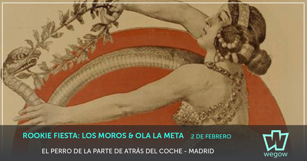 Primera Rookie fiesta del 2018 con dos grupazos como Ola La Meta y Los Moros. No te lo pierdas con <a href="/wegowES/">wegowes</a> ⚡️⚡️.goo.gl/KQt61q