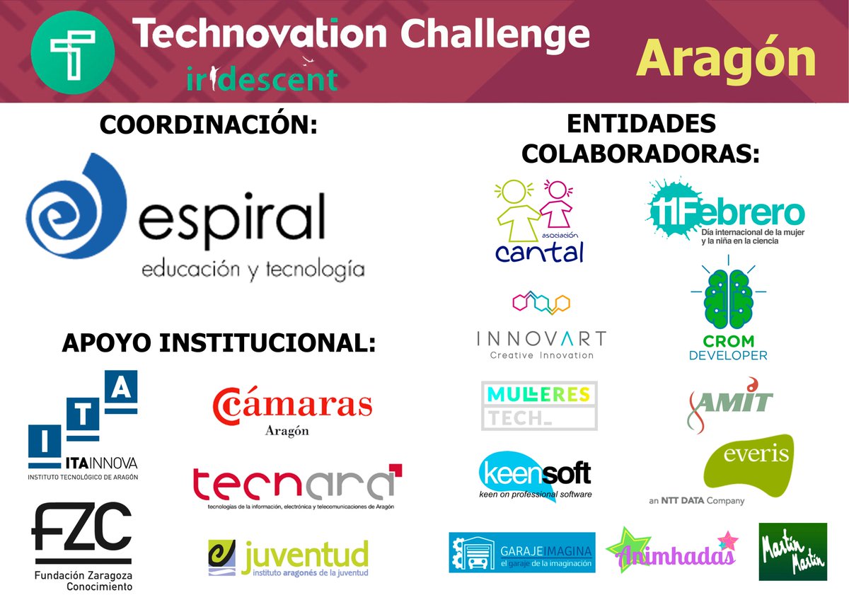 TechnovAragon's tweet photo. #TechnovationAragón @tecnovation
¡Ya no falta nada para el EVENTO-TALLER de lanzamiento oficial de TECHNOVATION CHALLENGE ARAGÓN!
Este sábado 13 de enero, a las 10h,
en el espacio #OpenUrbanLab de @etopia_
Reservad vuestras entradas gratuitas https://t.co/x4shLa6hMM
QUEDAN POCAS https://t.co/yN2bIAjZf8