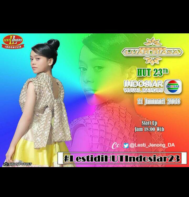 Selamat ulang tahun @IndosiarID  smoga makin jaya makin terdepan makin segalanya😍
#LestidiHUTIndosiar23