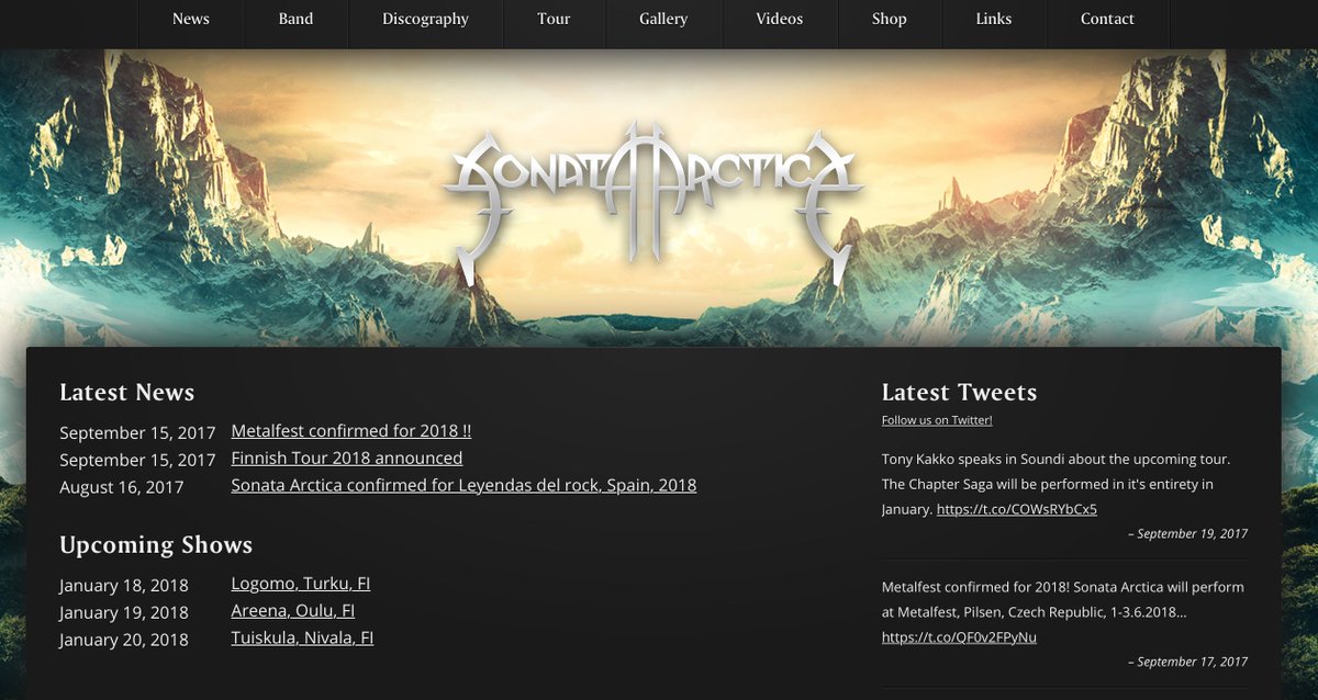 StageCMS's tweet photo. We're super proud to be working with @SonataArctica since 2014! Learn more about how we developed their website:
https://t.co/UST37r5QCQ 🖥 https://t.co/ONLRxgl2pO