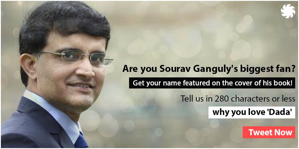 juggernautbooks's tweet image. Get your name published on @SGanguly99&apos;s book! Tell us why you love Sourav Ganguly and you could win! Tweet away :) #ILoveSourav