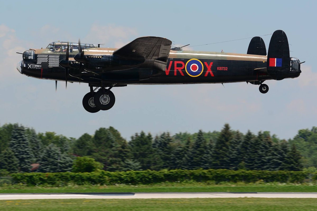 #ThrowbackThursday - Our Lancaster as X-Terminator in 2015. KB732 VR-X completed more operational flights (84 missions) against the enemy than any other Canadian Lancaster.