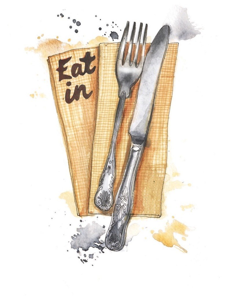 GeorginaLuck's tweet photo. Another illustration for The Barn restaurant app. - #restaurantapp #menuapp #appillustration #appartwork #foodapp #menuillustration #diningillustration #foodillustration #eatin #napkin #knifeandfork #cutlery #eatingirons #ordering #georginaluck https://t.co/APq4HB7XiX https://t.co/3ypDTiv6ZJ
