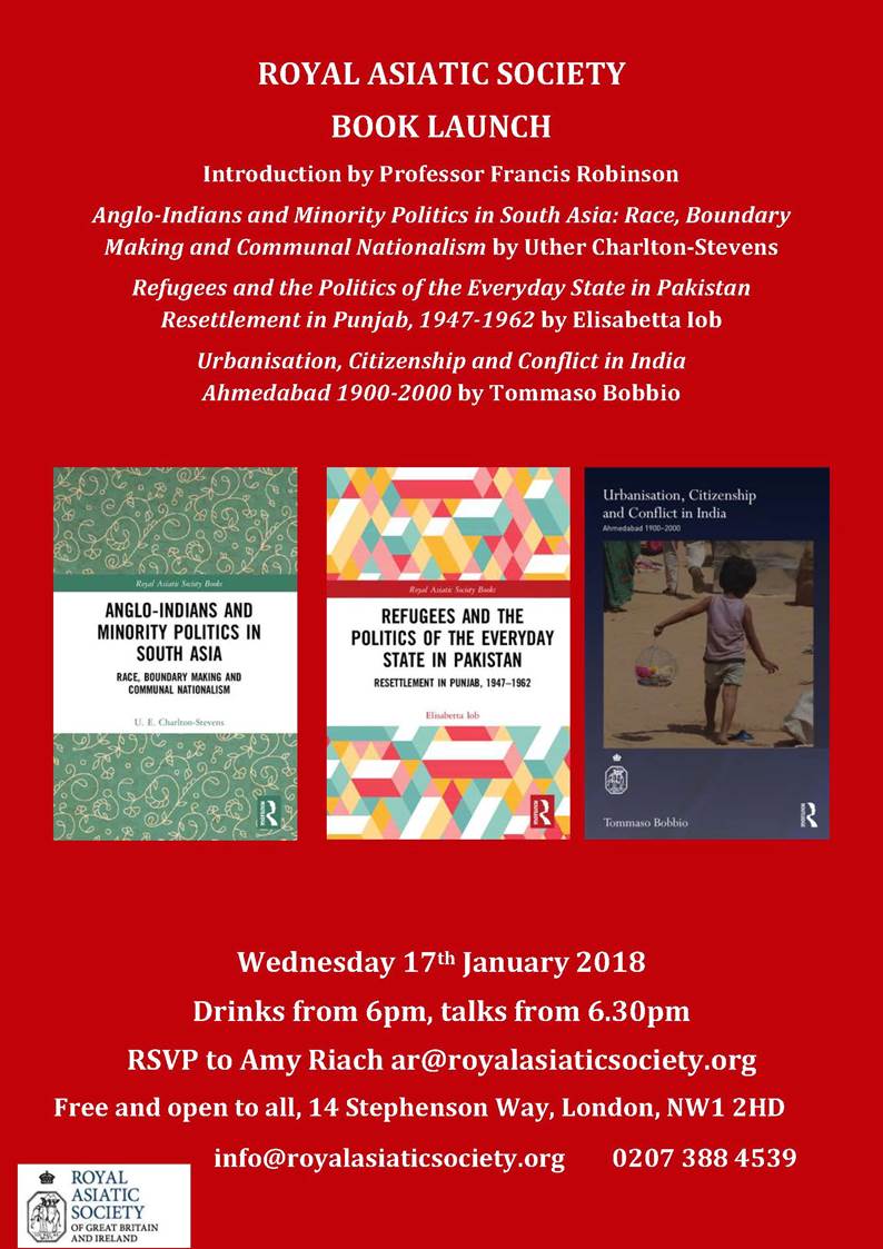 MansfieldOxford's tweet photo. Mansfield alum Uther-Charlton Stevens launches 'Anglo-Indians and Minority Politics in South Asia' at the @RAS_Soc on 17th Jan https://t.co/Ffm5BkBBG0 #interestingtalks https://t.co/rubJWpUwY9