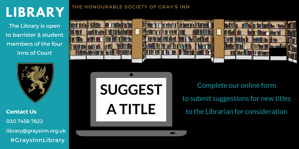 HonSocGraysInn's tweet photo. Notice something missing from our shelves? #SuggestATitle! #GraysInnLibrary https://t.co/3HUXFy73cm https://t.co/Hgc85MIFXY