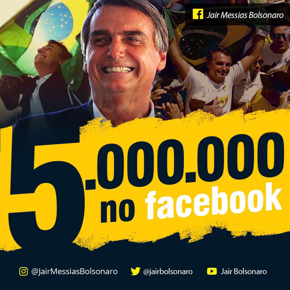 Já temos 5 milhões de seguidores no facebook! 👍🏻