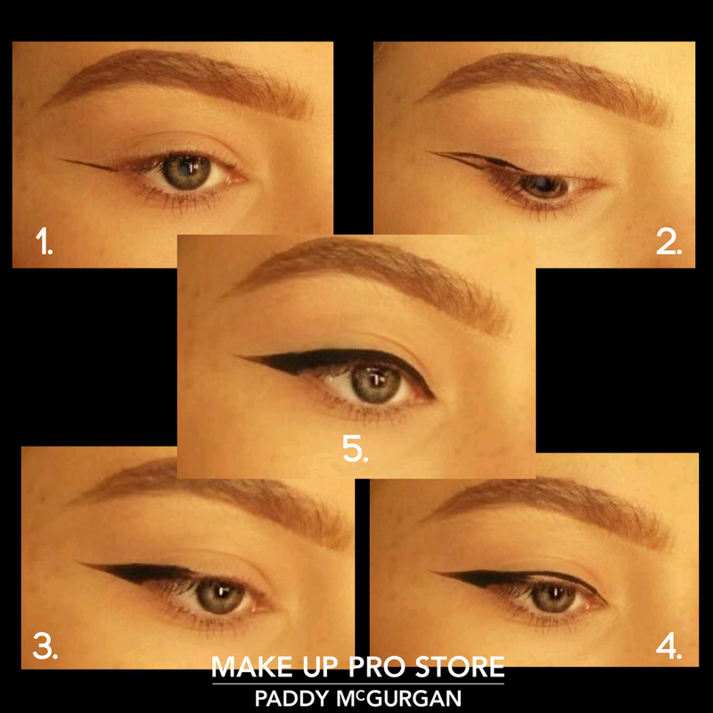 MakeUpProStore's tweet photo. 1. Draw your line for the wing, no further than the end of your brow! 2. Start out and work your way in 1/4 of the way. 3. Fill in the shape. 4. Connect and draw line across the entire top eye line. 5. Fill in any gaps.
Top Tip Always look straight into a mirror. #MakeUpProStore https://t.co/LJdPFhlkVr