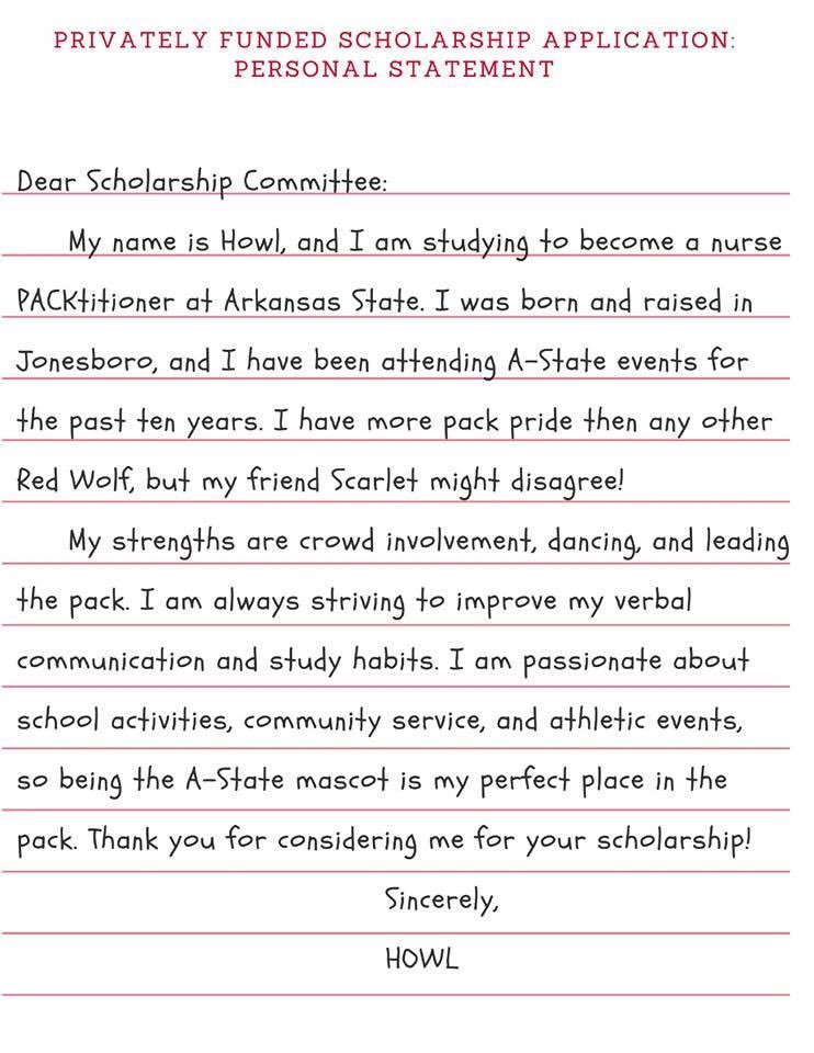 AStateAdmission's tweet photo. HAVE YOU FILLED OUT YOUR PRIVATELY FUNDED SCHOLARSHIP APPLICATION? HOWL HAS! You have three weeks to apply for hundreds of scholarships at https://t.co/ly4WAiF6BN. It's ONE application that requires the following: essay, personal statement, two recommendation letters, &amp; resume. https://t.co/w0TInNSXNZ