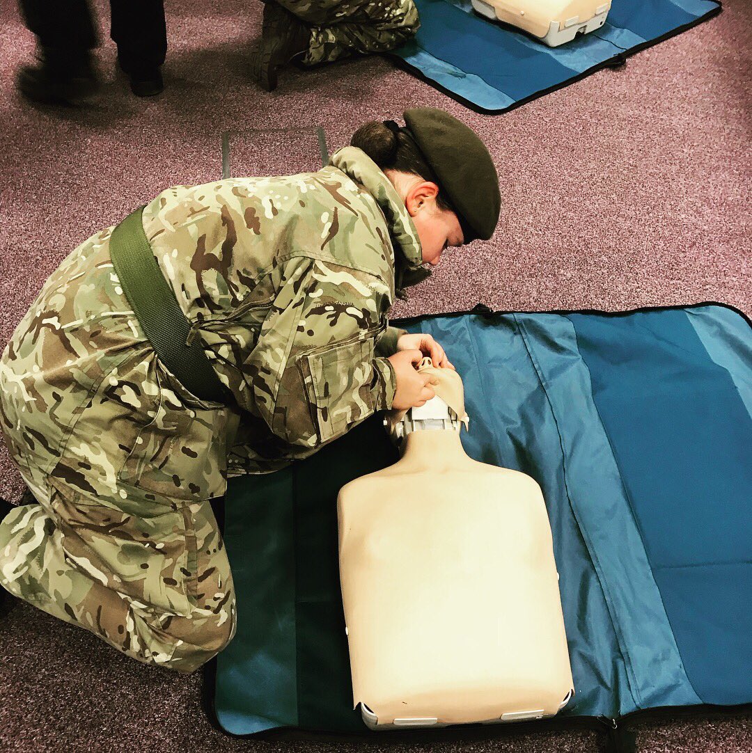 LongtownDetACF's tweet photo. Last Night the Detachment held its first parade night of 2018 at Carlisle East Fire Station along with Brampton Det. The cadets conducted Heartstart first aid and had a tour of the Fire Station, vehicles and equipment. Thank you @CumbriaFire for hosting us. https://t.co/PIWPozaWeR