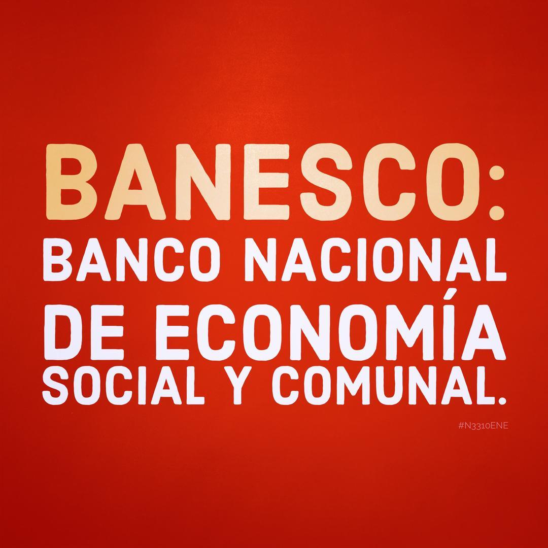 antonio_psuv1's tweet photo. Banco Nacional de Economía Social y Comunal... #Banesco mejor nombre imposible camaradas!!# #N3311Nov @NicolasMaduro https://t.co/YfMp23JXSG