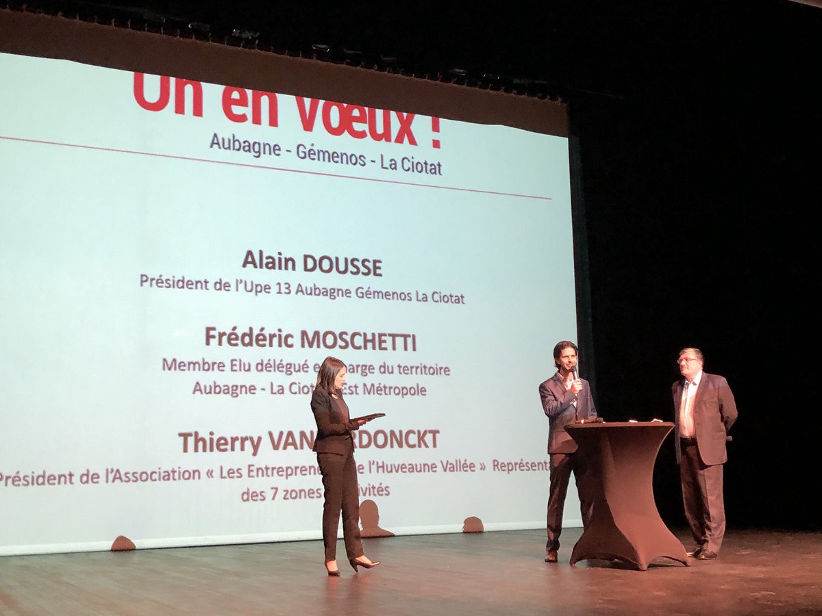 blanc_katia's tweet photo. Voeux des acteurs économiques aubagne gemenos La Ciotat, avec @UPE13_ @CCI_MP et les pôles d’activité du territoire ! #teamccimp https://t.co/TP7uBOtqYQ
