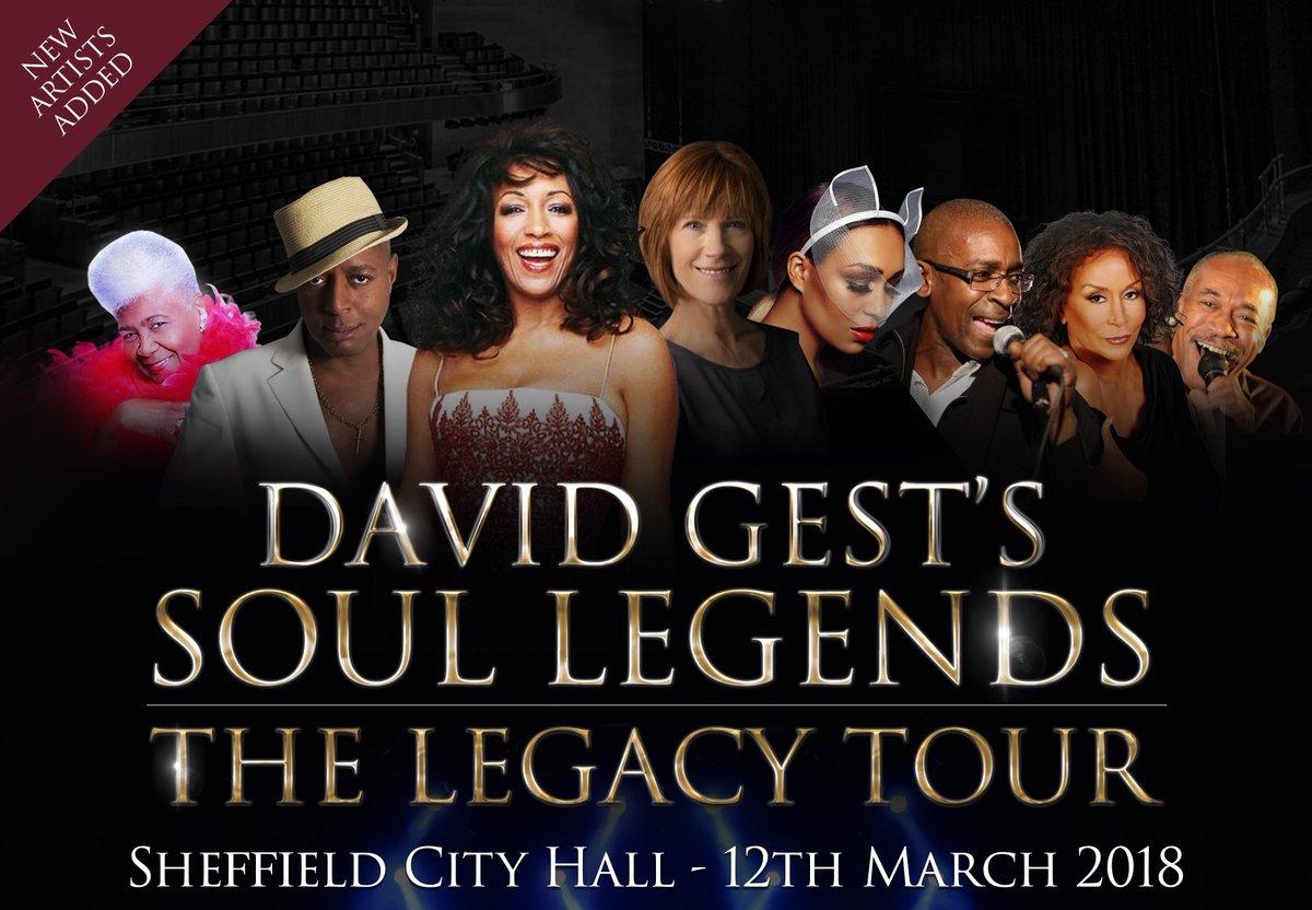 Sheffield City Hall (@sheffcityhall) on Twitter photo 20% off tickets to David Gest's Soul Legends: The Legacy Tour throughout January! To take advantage use the promotional code: LEGACY Offer valid, online, over the phone or in person at the box office #Sheffield <a href="/DavidGest2016/">DavidGest Foundation</a>
goo.gl/k4H5SU 20% off tickets to David Gest's Soul Legends: The Legacy Tour throughout January! To take advantage use the promotional code: LEGACY Offer valid, online, over the phone or in person at the box office #Sheffield <a href="/DavidGest2016/">DavidGest Foundation</a>
goo.gl/k4H5SU