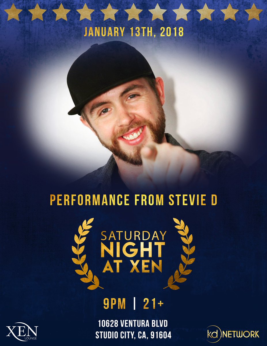 I'm live this Saturday at <a href="/XenLounge/">Xen Lounge</a> 🎤🔥✌️ #steviedlive #teamstevied
