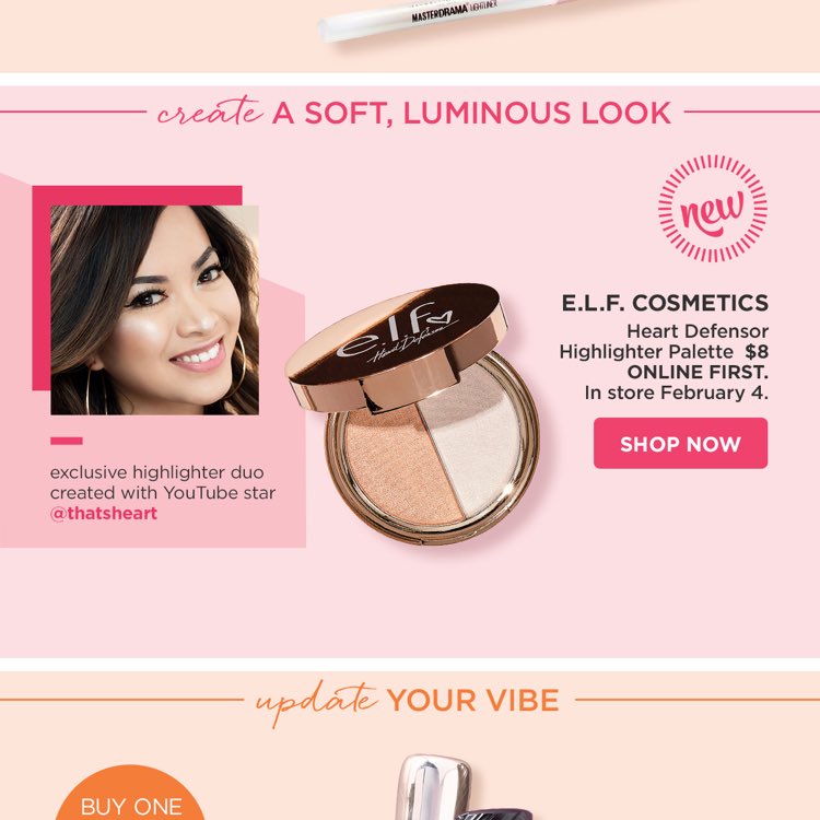 bocottkimchi's tweet photo. @HEARTDEFENSOR Look what I saw today on an Ulta email! #Ulta #Elf #coffeeandcream #thatsheart #heartdefensor https://t.co/uhTyTwRXz5