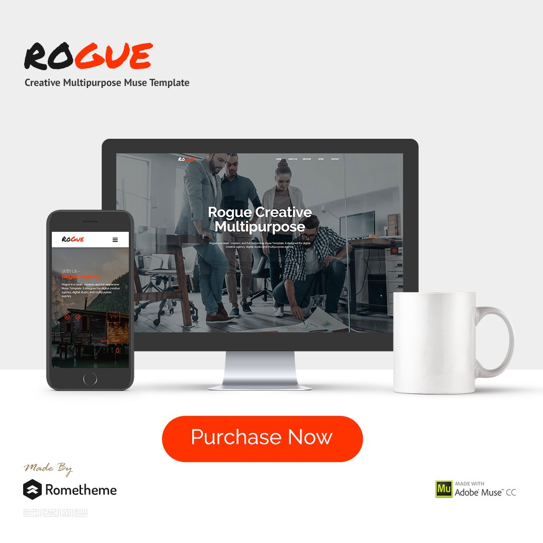rometheme's tweet photo. Hello! I've just released my new item "ROGUE - Creative Multipurpose Muse Template". available on themeforest, envato. https://t.co/TzLtEBPcNn #adobemuse #musethemes #musetemplate #rometheme #envato #themeforest #envatoelement #web #uiux #design https://t.co/NWkBUsSrOv